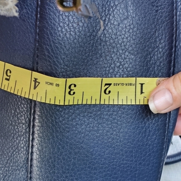 Michael Michael Kors blue leather satchel crossbody‎ - Picture 5 of 16